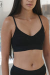 BASERANGE SOFT soft series collection bamboo fiber bamboo cotton bra underwear without steel ring France BAS-BRSO-BL-000-HEI BRSO1 black BRSO-BL-000 24 new upgrade